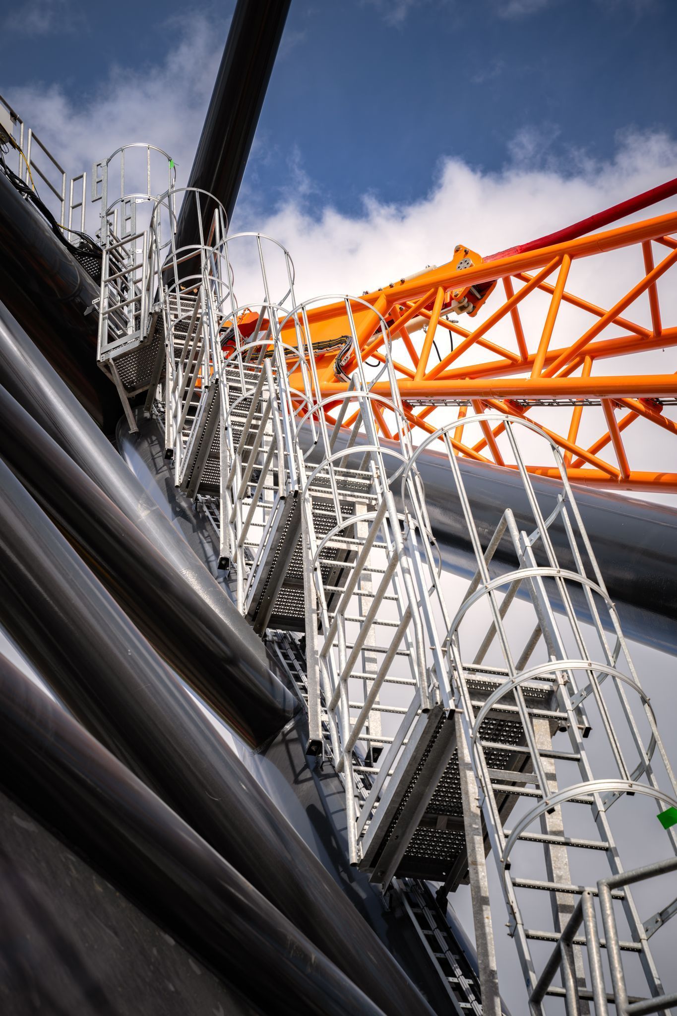 Close up of access of Tetrahedron crane