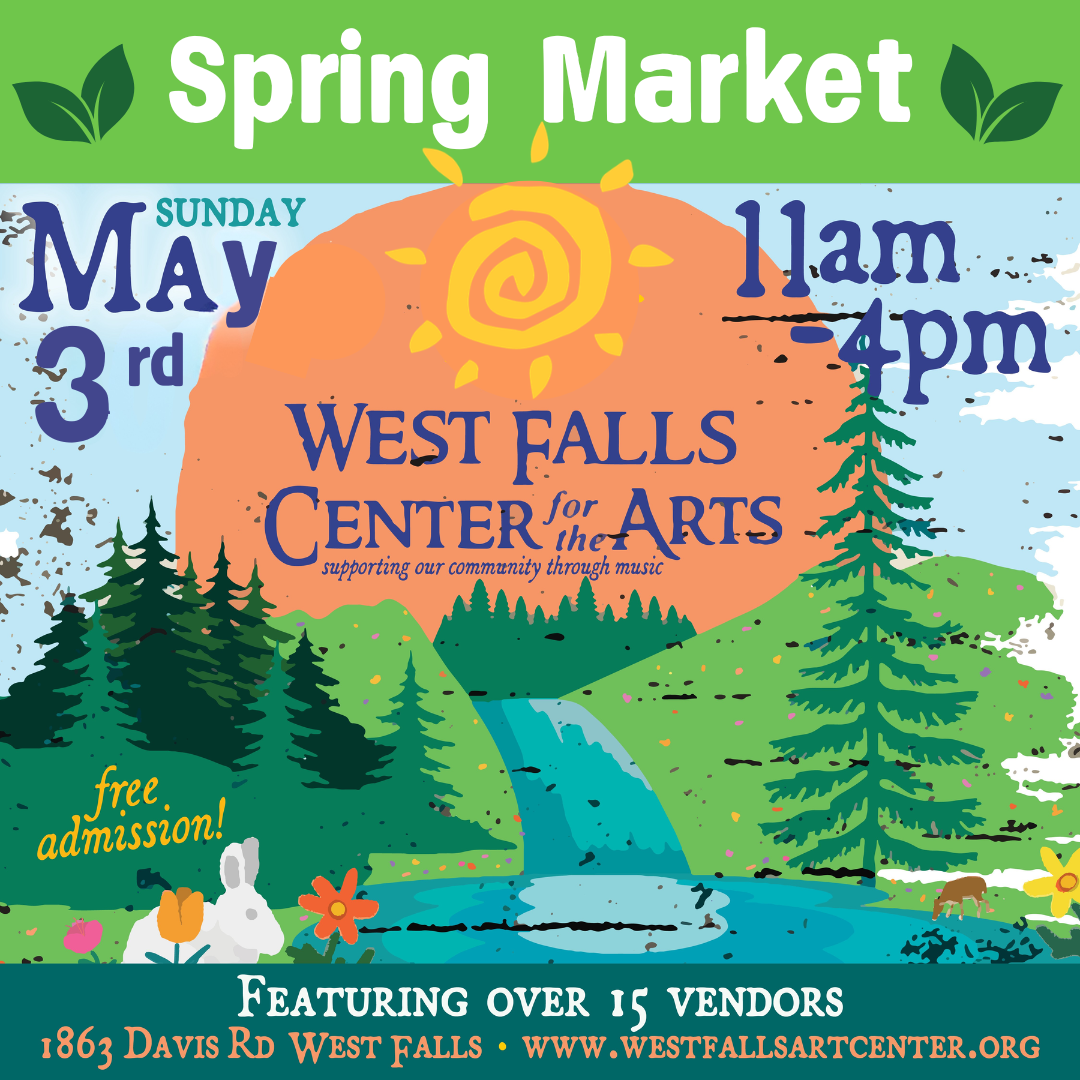 Poster for a jazz concert at West Falls Center for Arts. Featuring 