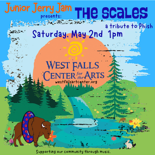 Poster for a jazz concert at West Falls Center for Arts. Featuring 