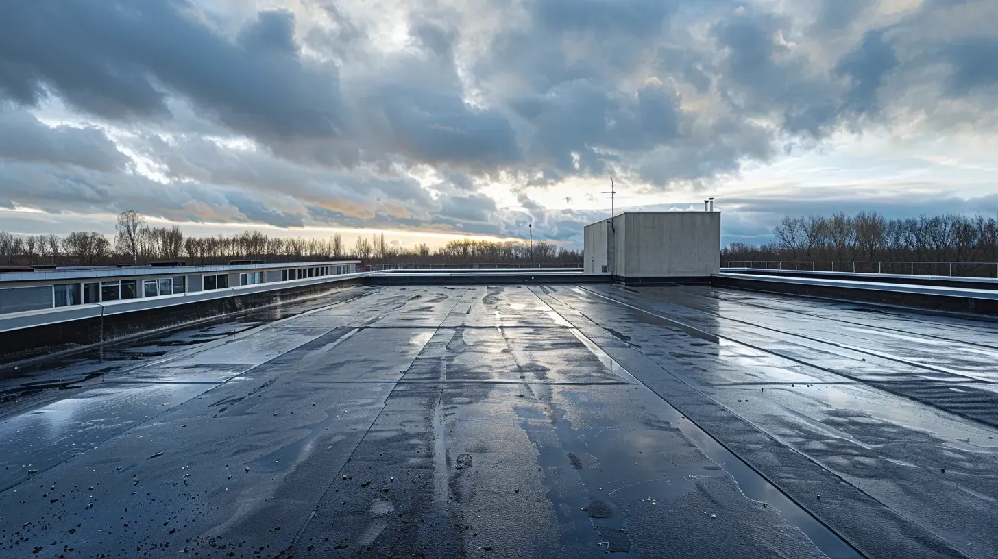 Commercial Roof Maintenance in Spring Hill FL using elastomeric coatings and sealants.