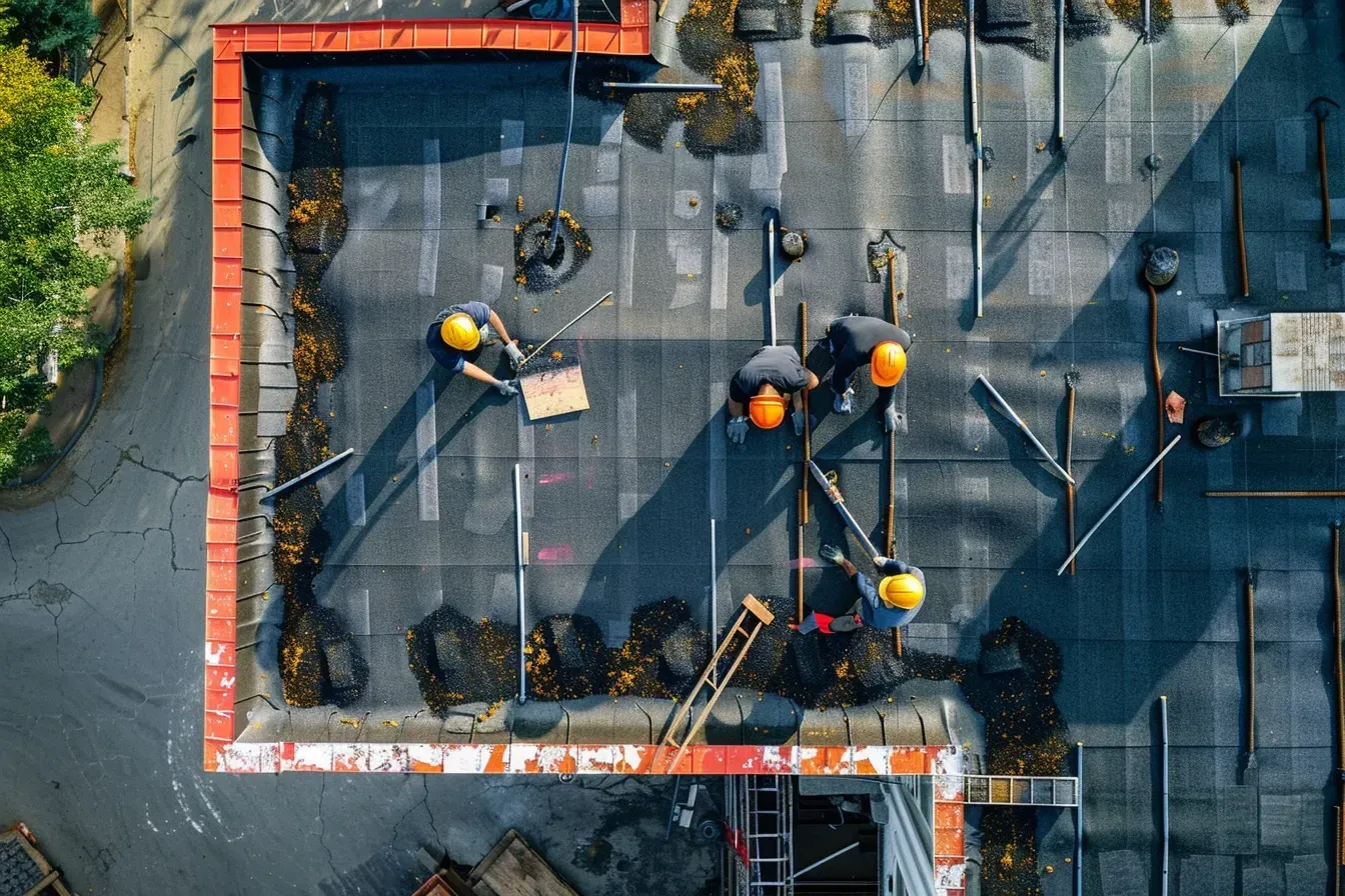 Commercial Flat Roof Repair in Spring Hill FL for retail centers, churches, and schools.