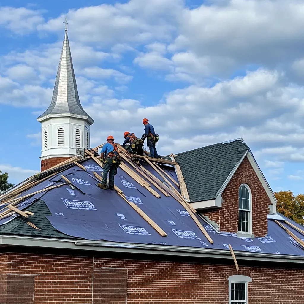 Commercial Flat Roof Repair in Spring Hill FL for aging flat roofs requiring membrane renewal.
