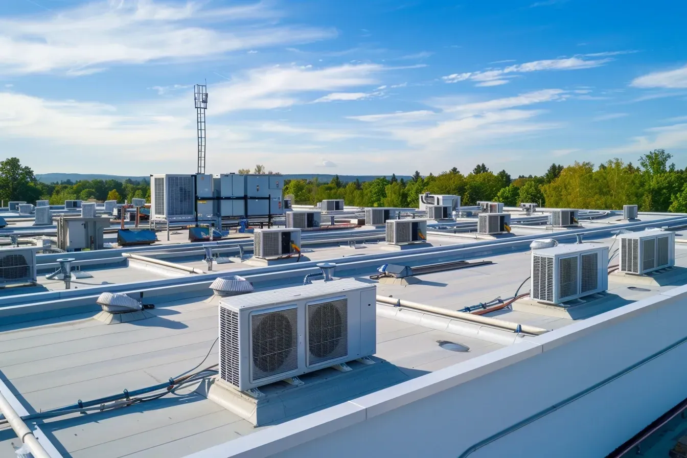 Commercial Roofing in Spring Hill FL with thermal insulation and vapor barrier layers.