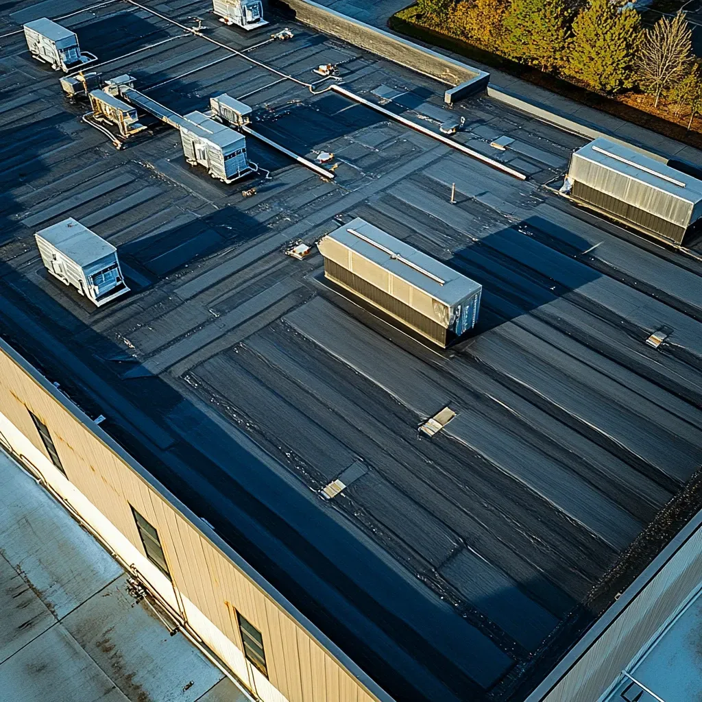 Flat roofing installation completed for a school building in Spring Hill FL.