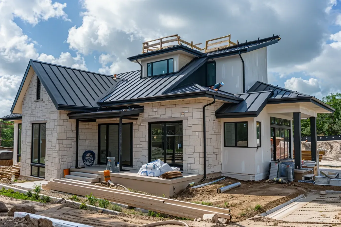 Stylish metal roofing Spring Hill FL with standing seam and corrugated options.