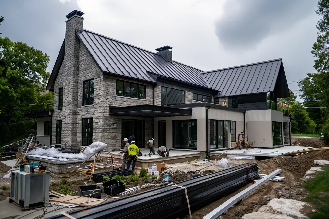 Energy-efficient metal roofing Spring Hill FL with reflective coating and solar benefits.