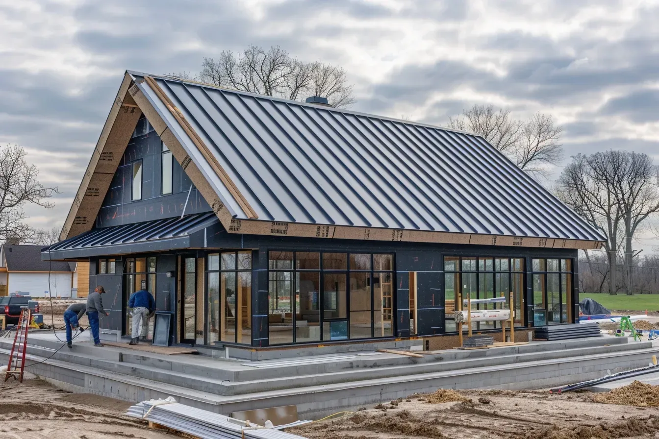 Metal roofing Spring Hill FL installed with standing seam panels and expert precision.