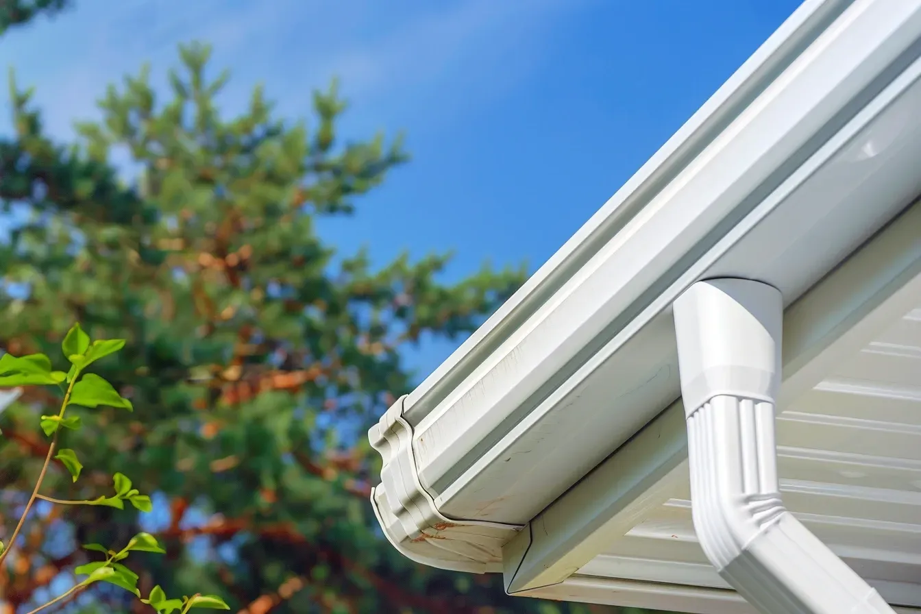 Gutter, soffits, and maintenance in Spring Hill FL with matching trim colors and finishes.
