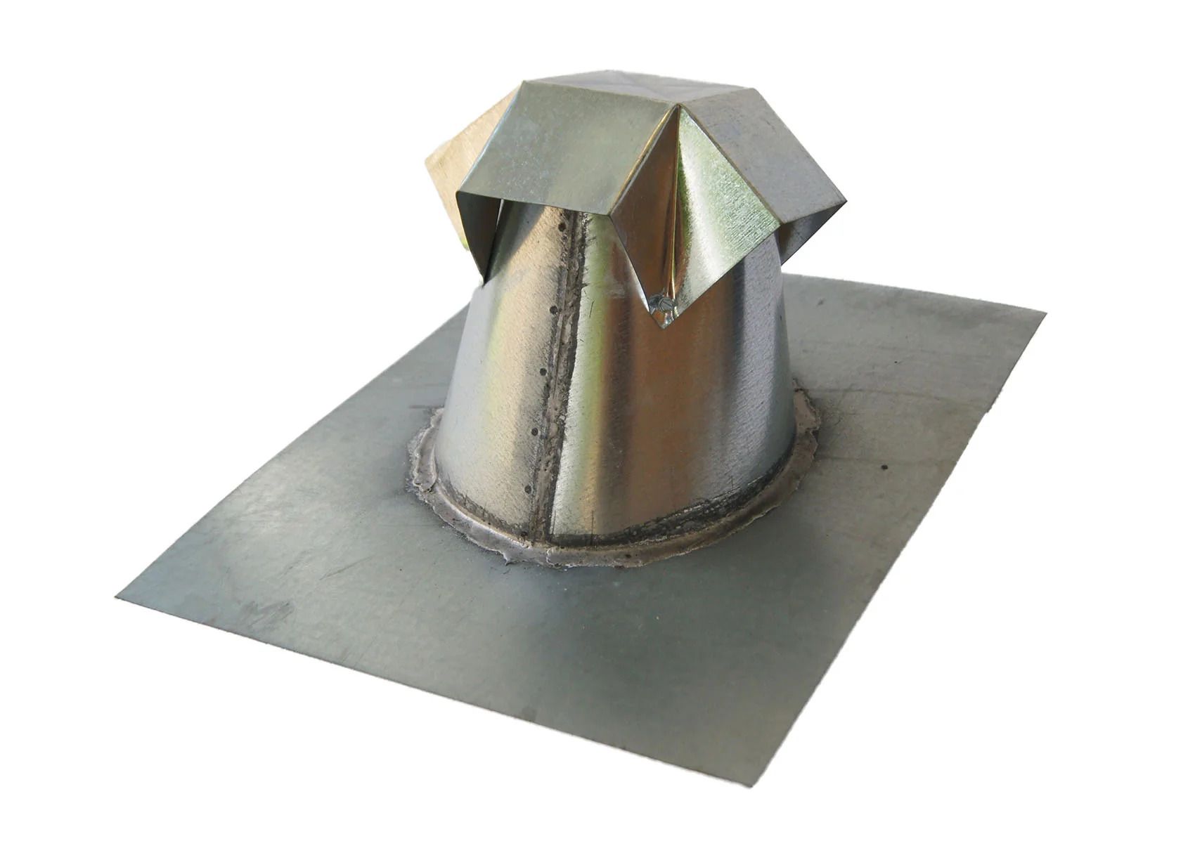Sheet Metal Fabrication — Sheet Metal Fabrication and Flashing in Austin, TX Sheet Metal Fabrication — tapered roof jack with cap sloped roof in Austin, TX
