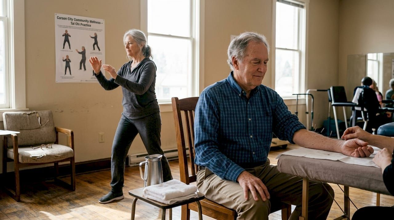 Senior massage therapy