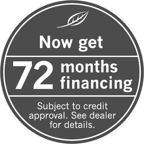 Now get 72 months financing