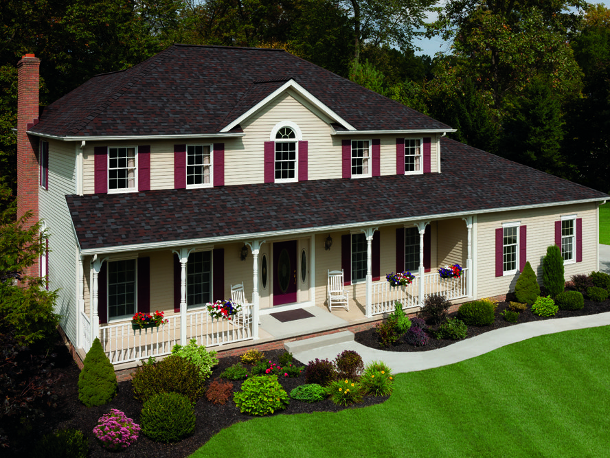 A home in Bloomington, IN, with new residential roofing