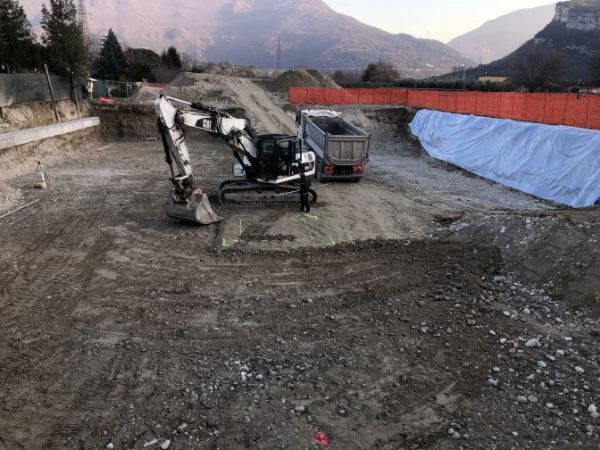 preparazione di un cantiere per la costruzione di edifici civili