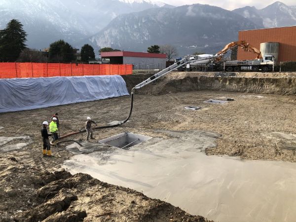 preparazione di un cantiere per costruzioni civili e industriali