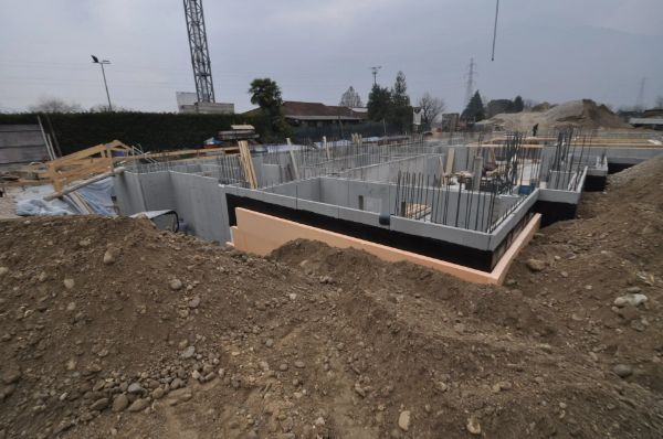 realizzazione di fondamenta edili