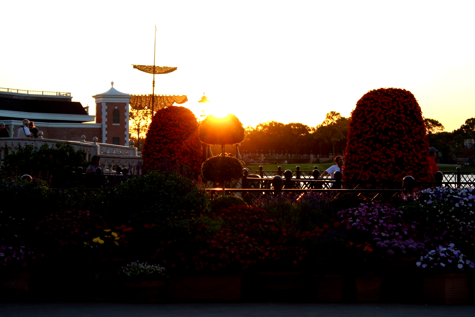 Sunset at the 2019 Epcot International Flower & Garden Festival