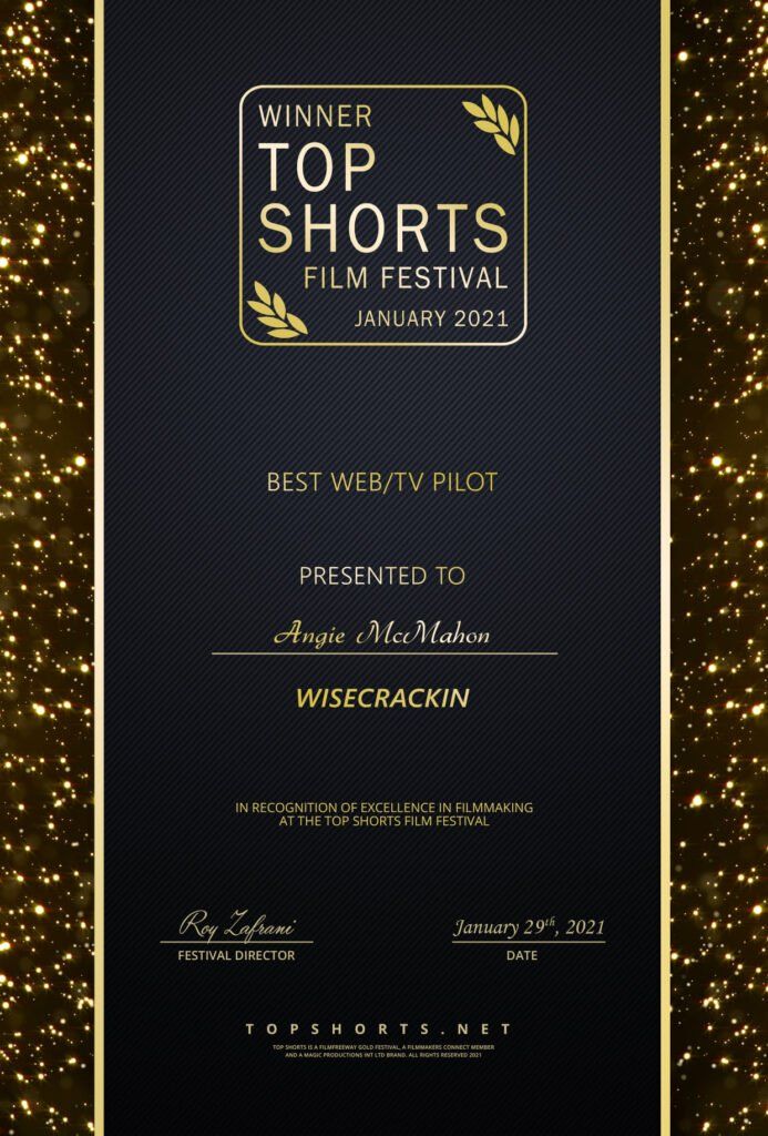 Winner Top Shorts Film Festival January 2021