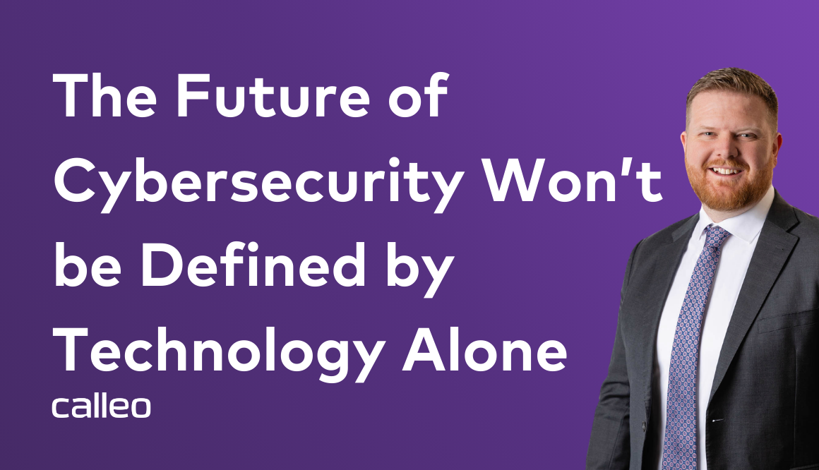 Man in suit beside text: 