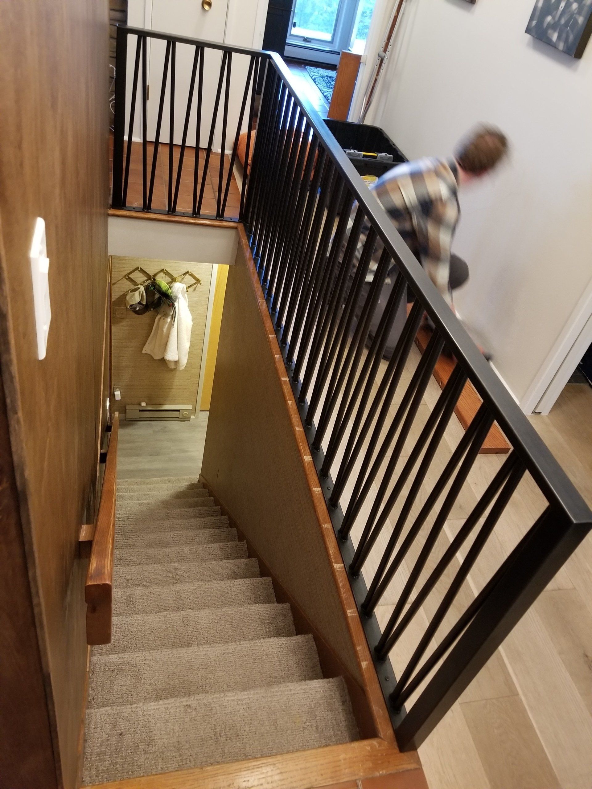 Interior Metal Railing Project in Denver