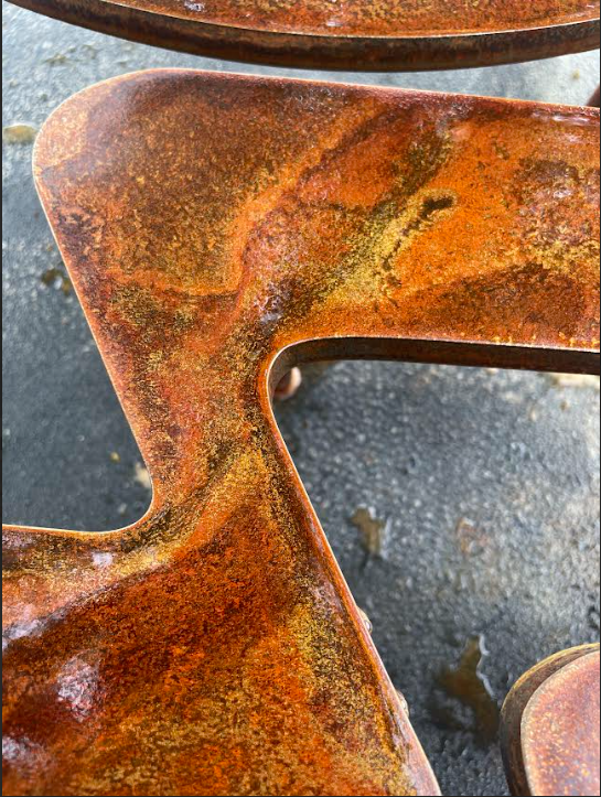 Patina Rusted Metal Sign