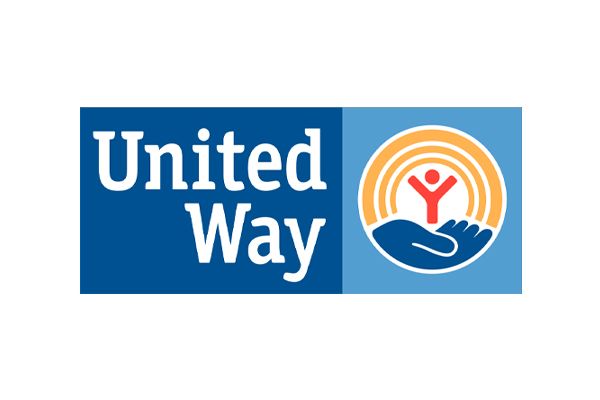 United Way logo: Blue and orange graphic with text 