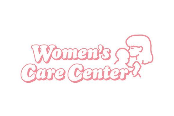 Pink text logo: 