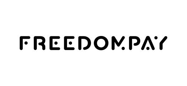 FreedomPay logo with black sans-serif text.
