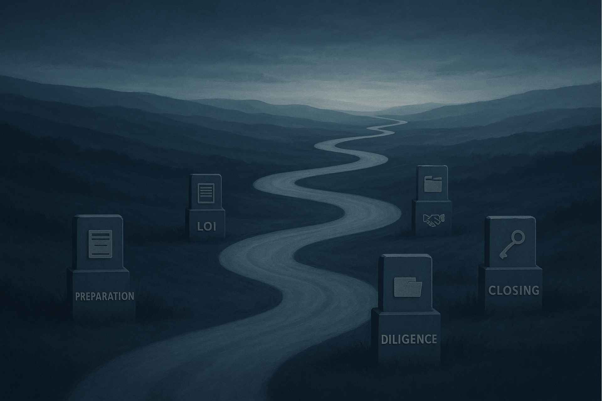 Image of a road that represents a Business Exit Workflow for MMB Founders (Definitive Guide)