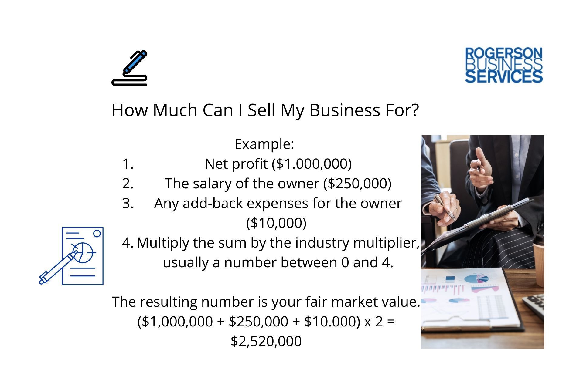 how much can I sell my business for