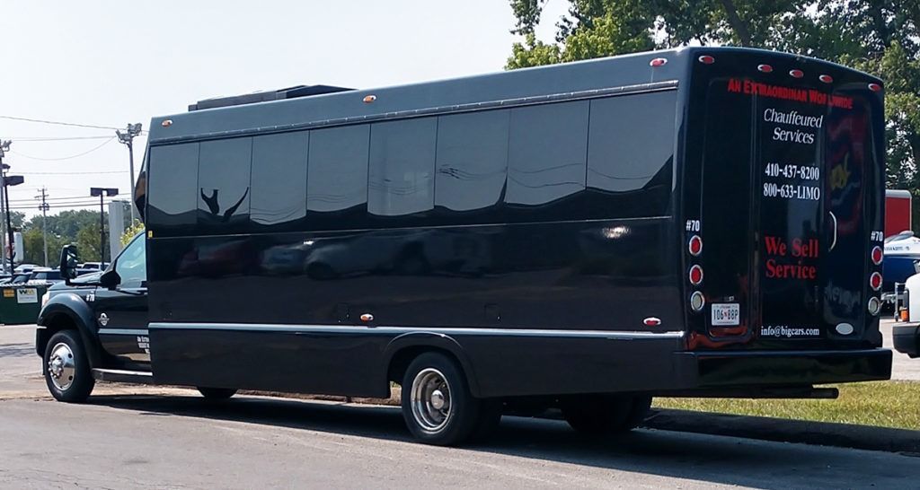 Black Shuttle Bus in Glen Burnie, MD -  Maryland Auto & Truck Repair