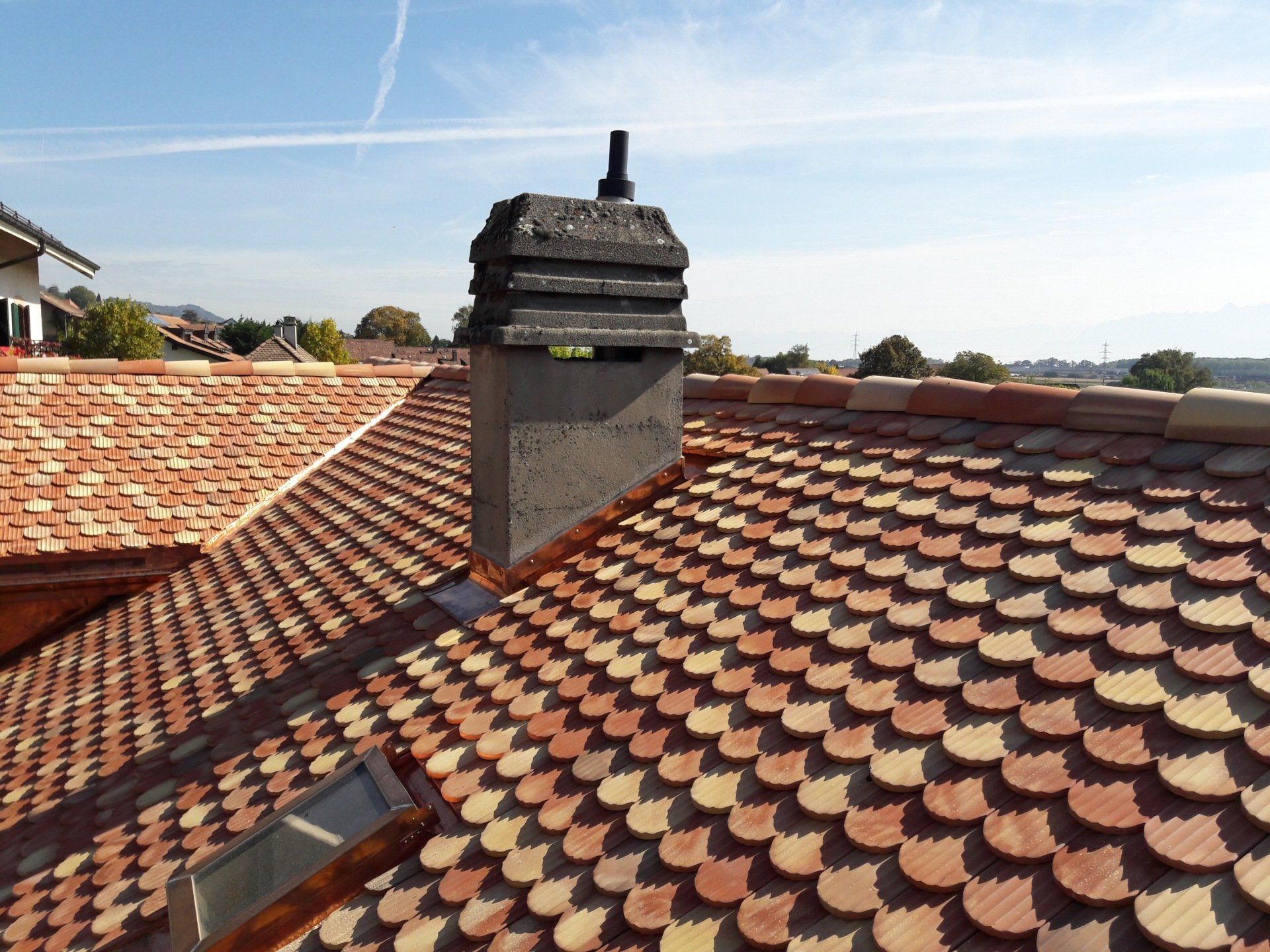 toit avec tuiles terminé