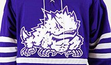 Tackle twill hockey jersey purple