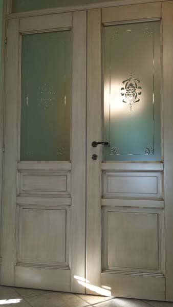 porta bianca stile rustico