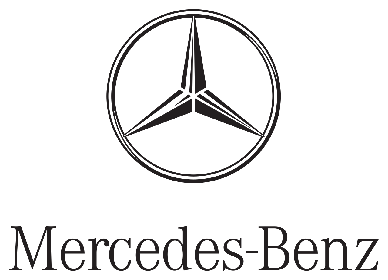 Logotipo de Mercedes-Benz: una estrella de tres puntas dentro de un círculo, con el nombre