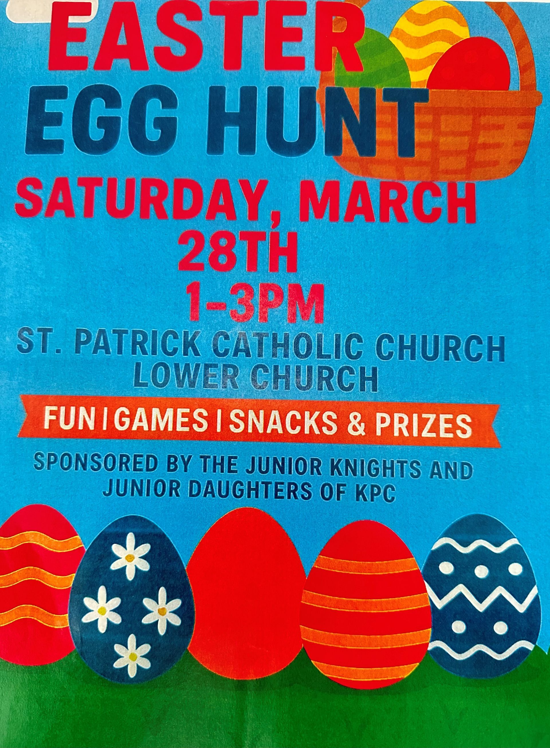 Join us for Easter Egg hunt