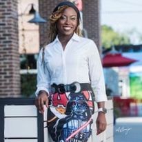 It is a silhouette of a person without a face.