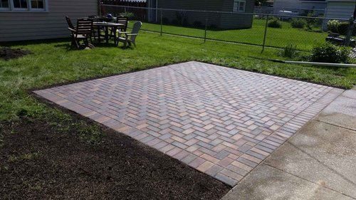 Hardscape Floor After - Near West,IL - M & M Landscaping