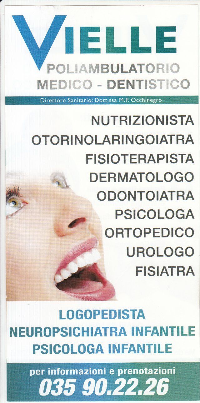 Volantino di un poliambulatorio