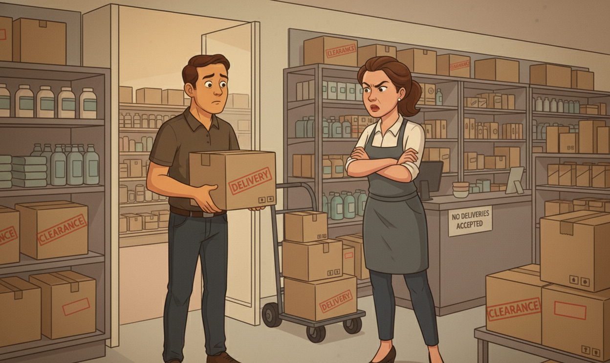 An upset retail store owner yells at a brand owner about the MAP violations on his Amazon products