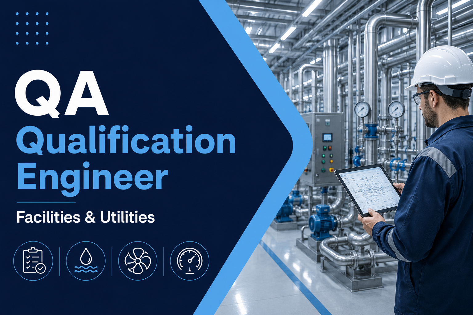 Recruitment by SQUIPP for a QA Qualification Engineer - Facilities & Utilities position in Belgium