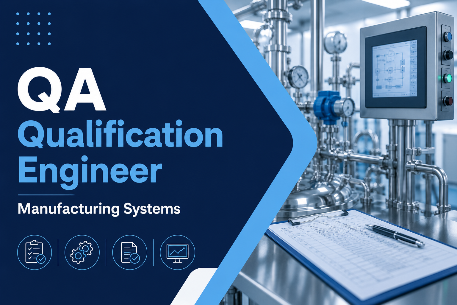 Recruitment by SQUIPP for a QA Qualification Engineer - Manufacturing Systems position in Belgium