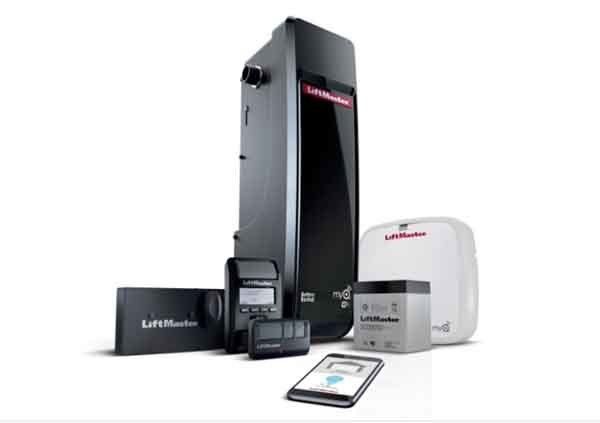 black garage door opener