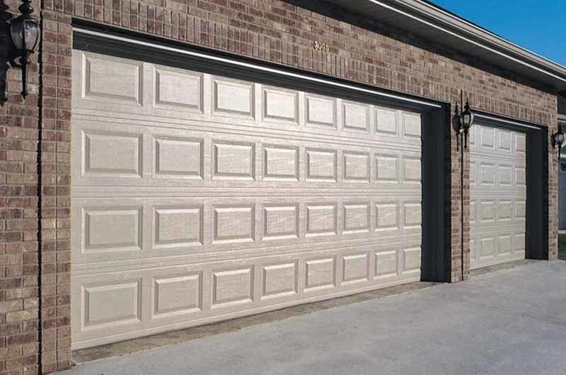 cream colored garage door