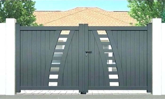 grey gate with small openings