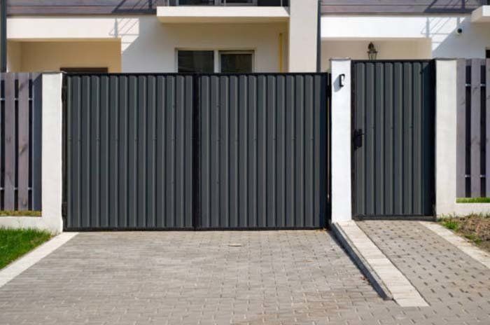 grey modern gate