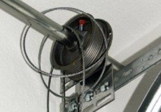 tangled garage door spool