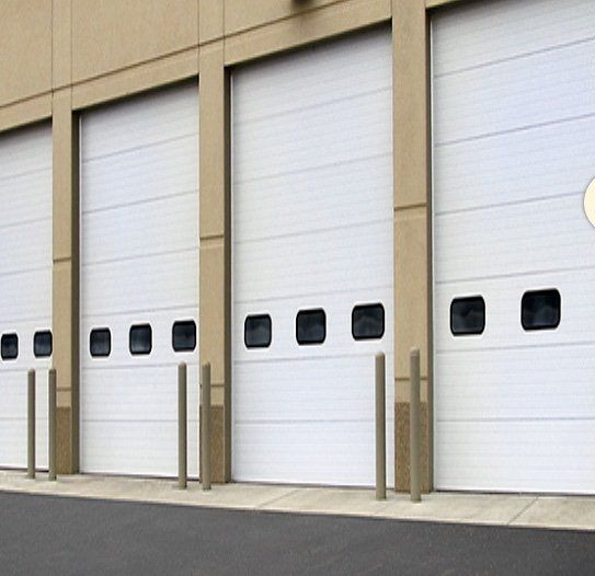 white garage doors