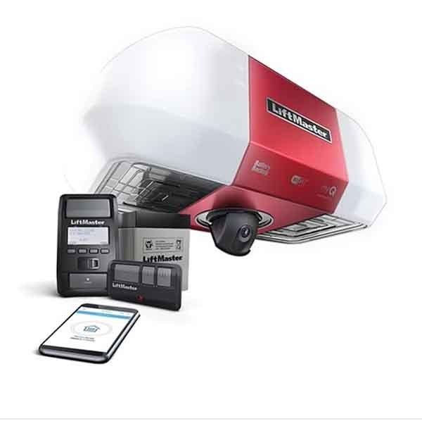 red garage door opener