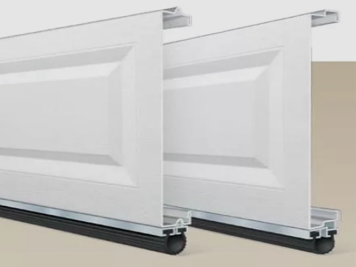 Standard single-layer steel garage door panel construction