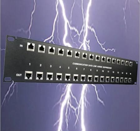 Lightning strikes behind a black box that says out